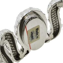 Roberto Cavalli Silver Stainless Steel Cleopatra R7253195515 Women's Wristwatch 40 mm