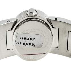 Pre Owned Roberto Cavalli Silver Stainless Steel Multiface R7253133515 Women's Wristwatch 36 mm