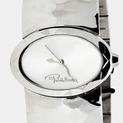 مملوكة مسبقًا Roberto Cavalli Silver Stainless Steel Multiface R7253133515 Women's Wristwatch 36 mm