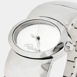 مملوكة مسبقًا Roberto Cavalli Silver Stainless Steel Multiface R7253133515 Women's Wristwatch 36 mm