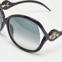 Pre Owned Roberto Cavalli Black/Grey Gradient Gazania Oversized Sunglasses
