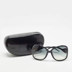 Pre Owned Roberto Cavalli Black/Grey Gradient Gazania Oversized Sunglasses