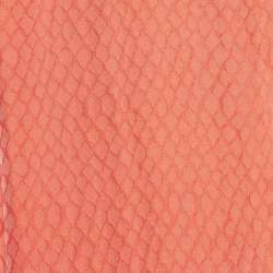 Pre Owned Roberto Cavalli Pink Snake Skin Patterned Silk Scarf 