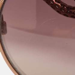 Pre Owned Roberto Cavalli Brown Gradient Menkalinan 890S Cat Eye Sunglasses
