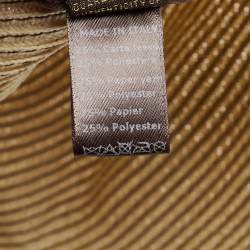 Roberto Cavalli Cream Straw Fedora Hat