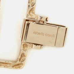 Pre Owned Roberto Cavalli Beige Suede Metal Square Waist Belt S