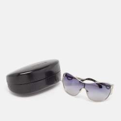 Pre Owned Roberto Cavalli Black Gradient Miaplacidus 908S Shield Sunglasses