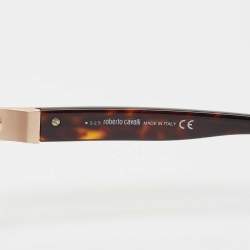 Roberto Cavalli Tortoise Brown RC956S Round Sunglasses