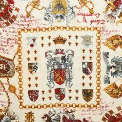 Pre Owned Roberto Cavalli Brown Leopard Print Silk Scarf