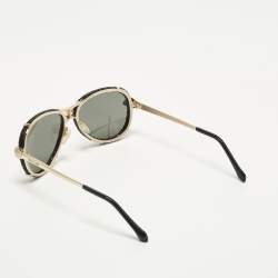 مملوكة مسبقًا نظارة شمسية روبيرتو كافالي ميروريد مبسوطة 885S سوداء طريقة الطيار