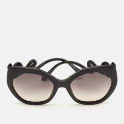 مملوكة مسبقًا Roberto Cavalli Black Gradient Chianciano 1047 Butterfly Sunglasses