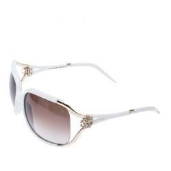 Pre Owned نظارة شمسية روبرتو كافالي كبيرة 370S تاليسيا متدرجة بنية/ بيضاء