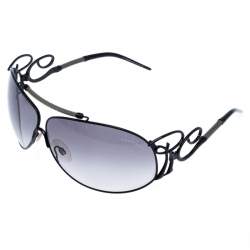 مملوكة مسبقًا نظارة شمسية روبرتو كافالي كبيرة كارنيا سموك سوداء