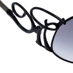 مملوكة مسبقًا نظارة شمسية روبرتو كافالي كبيرة كارنيا سموك سوداء