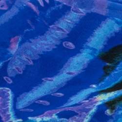 Pre Owned وشاح روبرتو كافالي حرير أزرق نقشة الفه