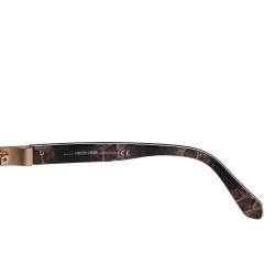 Pre Owned Roberto Cavalli Black/ Brown RC956S Round Sunglasses