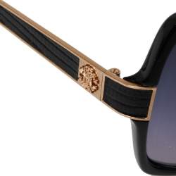 Pre Owned Roberto Cavalli Black/Grey Gradient Albizia 648S Oversize Square Sunglasses