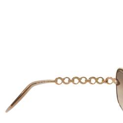 Pre Owned نظارة شمسية روبرتو كافالي تيليفو 374أس افياتور بني و ذهبي