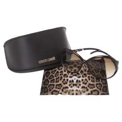 Pre Owned Roberto Cavalli Brown Pegaso 338S Oversized Sunglasses