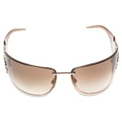 Pre Owned Roberto Cavalli Brown/Beige Acetate Aglaia 245S Gradient Sunglasses