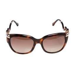 Pre Owned Roberto Cavalli Brown Havana/ Brown Gradient 1038 Castelnuovo Square Sunglasses