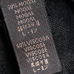 Pre Owned وشاح روبرتو كافالي مودال جاكار مربع نقشة الفهد أسود