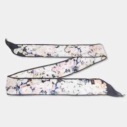 Pre Owned Roberto Cavalli Multicolor Floral Print Silk Bandeau