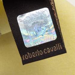 Roberto Cavalli Multicolor Camouflage Print Silk Shawl 