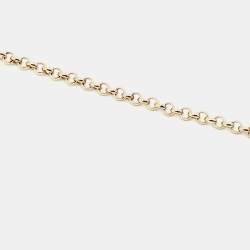 Roberto Cavalli Horn Snake Crystal Gold Tone Necklace