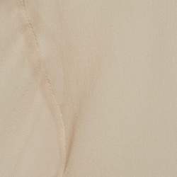 Pre Owned Roberto Cavalli Beige Silk Fringed Shirt L