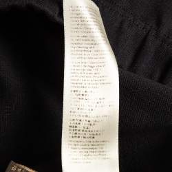 Pre Owned Roberto Cavalli Navy Blue Stretch Knit Leggings M