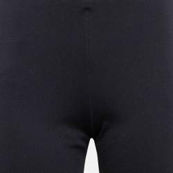Pre Owned Roberto Cavalli Navy Blue Stretch Knit Leggings M