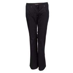 Roberto Cavalli Black Denim Flared Bottom Jeans M