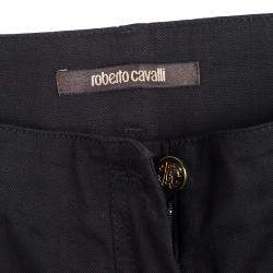 مملوكة مسبقًا Roberto Cavalli Black Denim Flared Bottom Jeans M