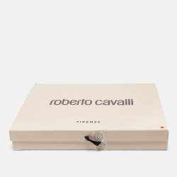 Pre Owned Roberto Cavalli Coral Beige Sequin Mini Dress M