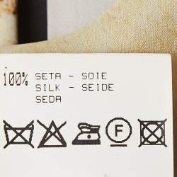 Pre Owned Roberto Cavalli Multicolor Printed Flared Sleeves Top S