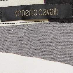 Pre Owned Roberto Cavalli Multicolor Printed Flared Sleeves Top S