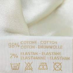 Pre Owned Roberto Cavalli Blue Denim Embroidered Crop Denim Jacket S