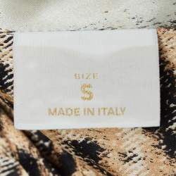 Pre Owned Roberto Cavalli Blue Denim Embroidered Crop Denim Jacket S