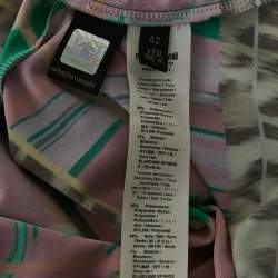 Pre Owned Roberto Cavalli Multicolor Jersey Sleeveless Maxi Dress M