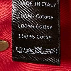 Pre Owned Roberto Cavalli Red Gabardine Cotton Contrast Trim Shorts S