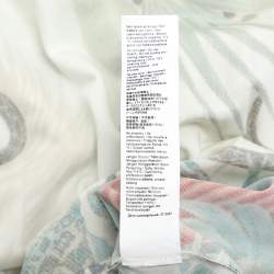 Pre Owned Roberto Cavalli Multicolor Jungle Print Belted Midi Dress L