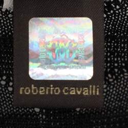 Pre Owned Roberto Cavalli Ombre Knitted Fabric Full Sleeve Midi Dress M