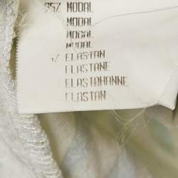 Pre Owned Roberto Cavalli Green Print Jersey T-Shirt M