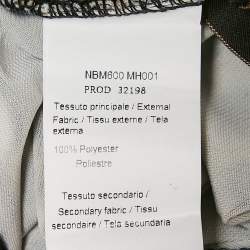 Pre Owned Roberto Cavalli Multicolor Animal Print Jersey Gathered Maxi Dress XL