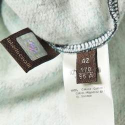 Pre Owned Roberto Cavalli Black Embroidered & Printed Cotton Sweatshirt M