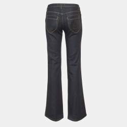 Pre Owned Roberto Cavalli Dark Blue Denim Straight Fit Jeans S/Waist 29"