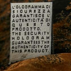 Pre Owned Roberto Cavalli Brown Leopard Print Tie-Up Detail Blouse XS