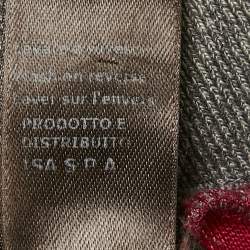 Pre Owned Roberto Cavalli Gym Pink Velvet Jogger Pants M