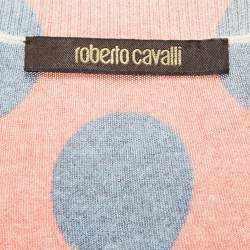 Roberto Cavalli Multicolor Wool Button Front Cardigan S